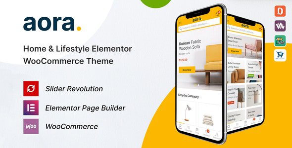 Aora 1.3.18 - Home & Lifestyle Elementor WooCommerce Theme