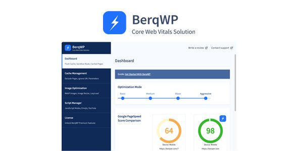 BerqWP 4.0.16 - Automatic All-In-One PageSpeed Optimization Plugin