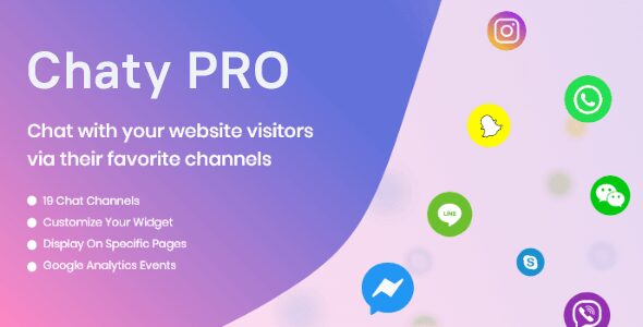 Chaty Pro 3.5.4 - WordPress Chat Plugin