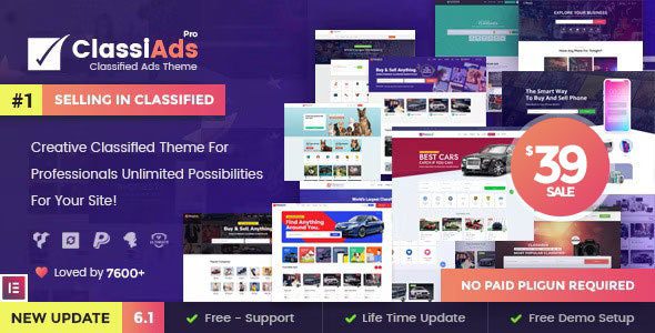Classiads 6.2 - Classified Ads WordPress Theme