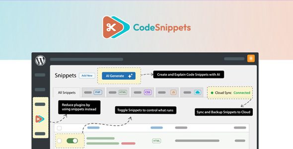 Code Snippets Pro 3.9.6 - WordPress Code Snippets Manager