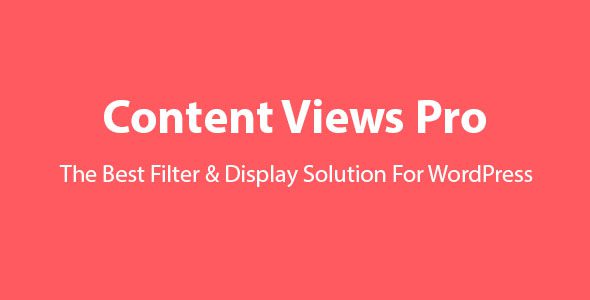 Content Views Pro 7.4 - Filter & Grid Plugin For WordPress