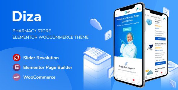 Diza 1.3.18 - Pharmacy Store Elementor WooCommerce Theme