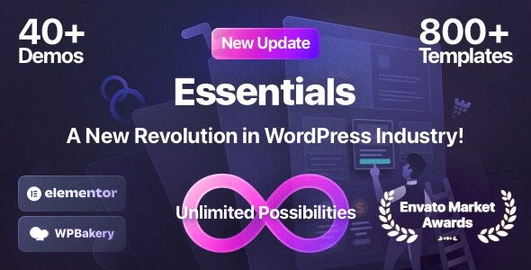Essentials 4.0.0 - Multipurpose WordPress Theme