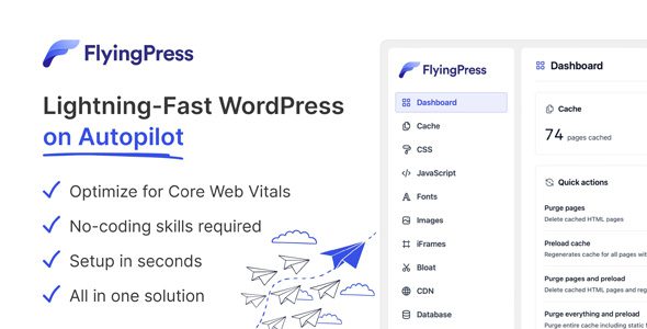 FlyingPress 5.4.5 - Lightning-Fast WordPress on Autopilot