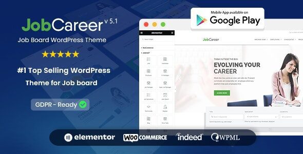 JobCareer 7.3 - Job Board Responsive WordPress Theme