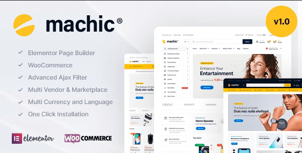 Machic 1.6.3 - Electronics Store WooCommerce Theme