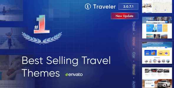 Traveler 3.2.9 - Travel Booking WordPress Theme
