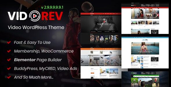 VidoRev 2.9.9.9.9.9.7 - Video WordPress Theme