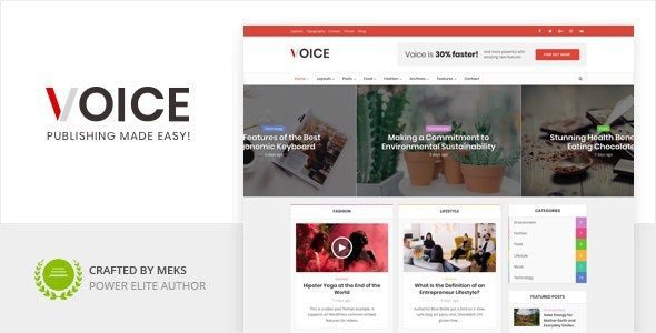 Voice 3.0.3 - News Magazine WordPress Theme