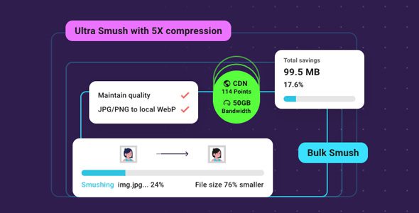WP Smush Pro 4.0.3 - WordPress Image Optimization Plugin