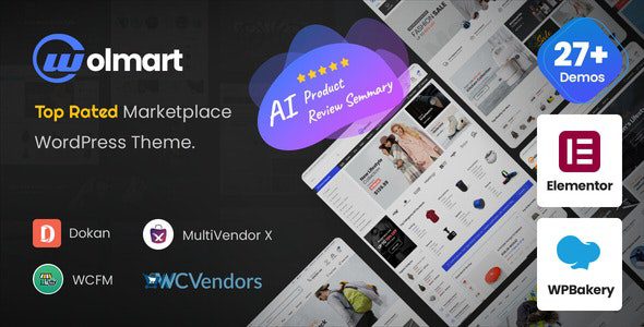 Wolmart 1.10.0 - Multi-Vendor Marketplace WooCommerce Theme