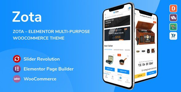 Zota 1.3.17 - Elementor Multi-Purpose WooCommerce Theme