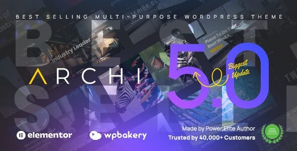Archi 5.1.7 - Interior Design & Multipurpose Elementor WordPress Theme
