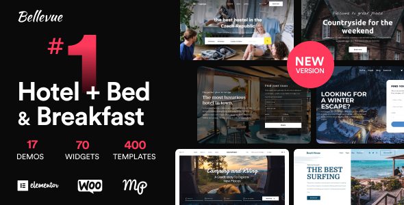 Bellevue 4.2.14 - Hotel + Bed and Breakfast Booking Calendar Theme