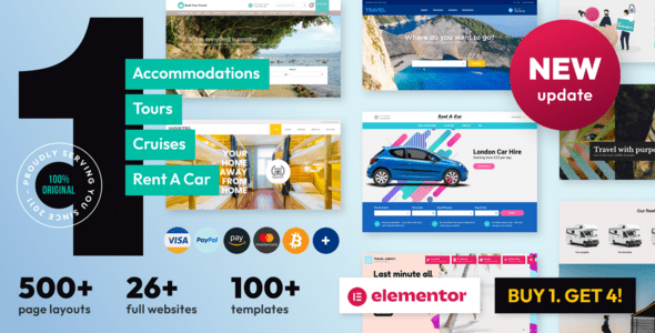 Book Your Travel 8.19.65 - Online Booking WordPress Theme