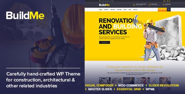 BuildMe 6.8 - Construction & Architectural WP Theme
