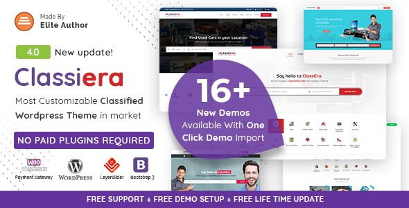 Classiera 4.0.37 - Classified Ads WordPress Theme