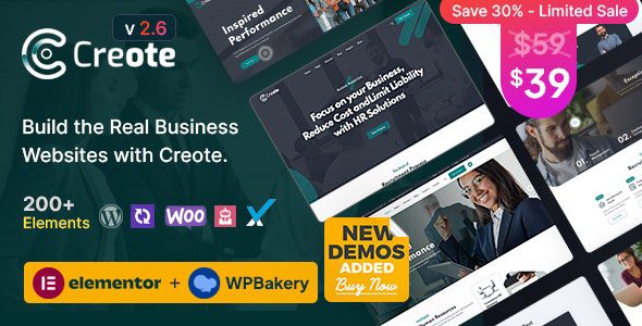 Creote 2.9.4 - Corporate & Consulting Business WordPress Theme