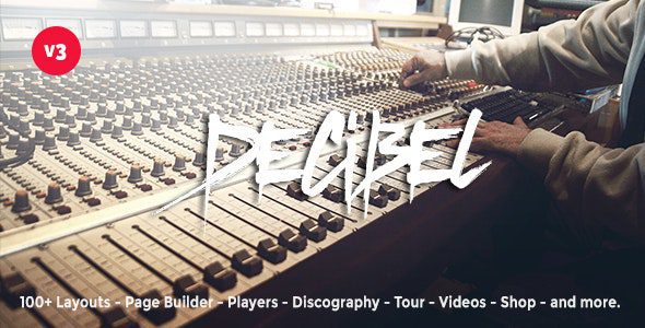 Decibel 3.8.80 - Professional Music WordPress Theme