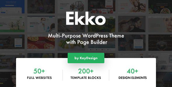 Ekko 5.6 - Multi-Purpose WordPress Theme with Page Builder