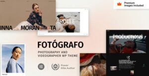 Fotógrafo 28 – Photography Videographer WordPress Theme