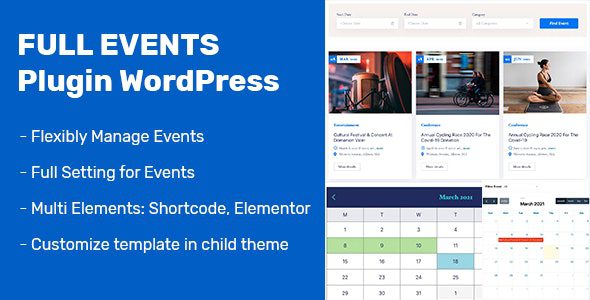 FullEvents 1.3.3 - Event Plugin WordPress