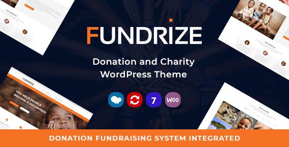 Fundrize 1.41 - Responsive Donation & Charity WordPress Theme