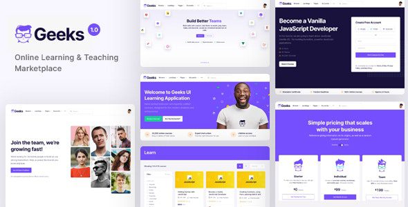 Geeks 1.3.0 - Online Learning Marketplace WordPress Theme