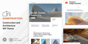 Konstruktion 31 – Construction Architecture WordPress Theme