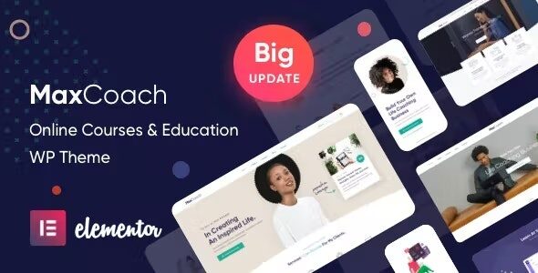 MaxCoach 3.3.2 - Online Courses, Personal Coaching & Education WP Theme