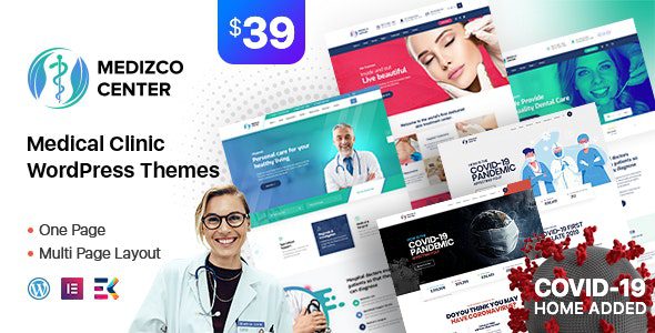 Medizco 3.7.2 - Medical Health & Dental Care Clinic WordPress Theme