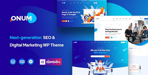Onum 1.2.16.18 - SEO & Marketing Elementor WordPress Theme