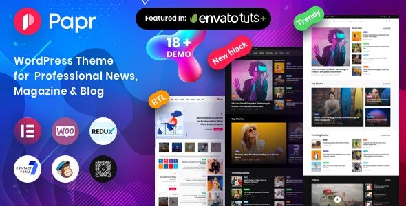 Papr 1.5.4 - News Magazine WordPress Theme