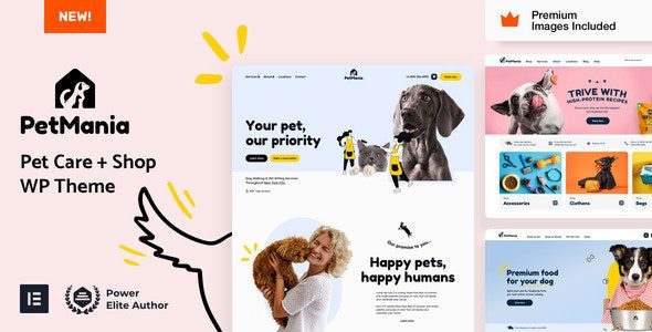 PetMania 33 - Pet Shop & Care Elementor Pro WordPress Theme