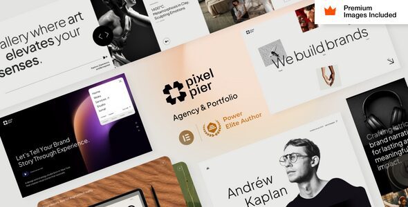 Pixelpiernyc 25 - Portfolio Creative Agency Freelancer WordPress Theme