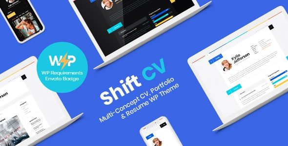 ShiftCV 3.0.15 - Blog Resume Portfolio WordPress Theme