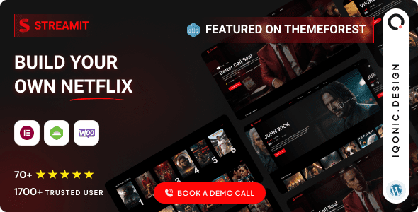 Streamit WP 4.4.1 - Movie Streaming WordPress Theme for OTT & Video