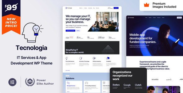 Tecnologia 33 - IT SAAS Software Technology WordPress Theme