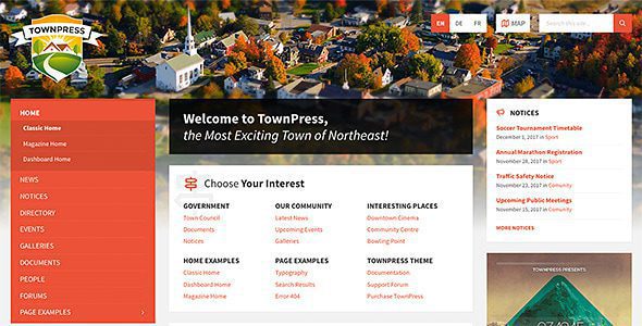TownPress 3.8.14 - Municipality & Town Government WordPress Theme