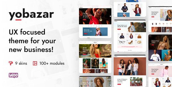Yobazar 1.7.1 - Elementor Fashion WooCommerce Theme
